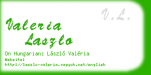 valeria laszlo business card
