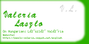 valeria laszlo business card